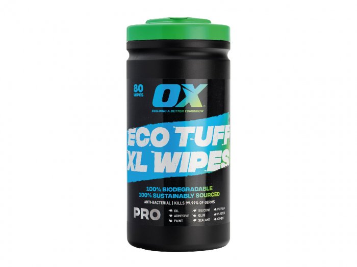 OX Biodegradable Eco Wipe - Tub of 80 Main Image OX Biodegradable Eco Wipe - Tub of 80 Main Image
