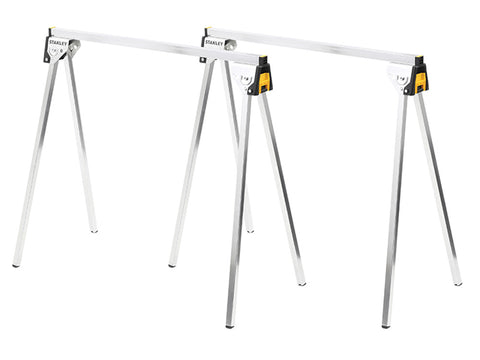 STANLEY Essential Metal Sawhorses (Twin Pack)-STST81337-1 Main Image STANLEY Essential Metal Sawhorses (Twin Pack)-STST81337-1 Main Image