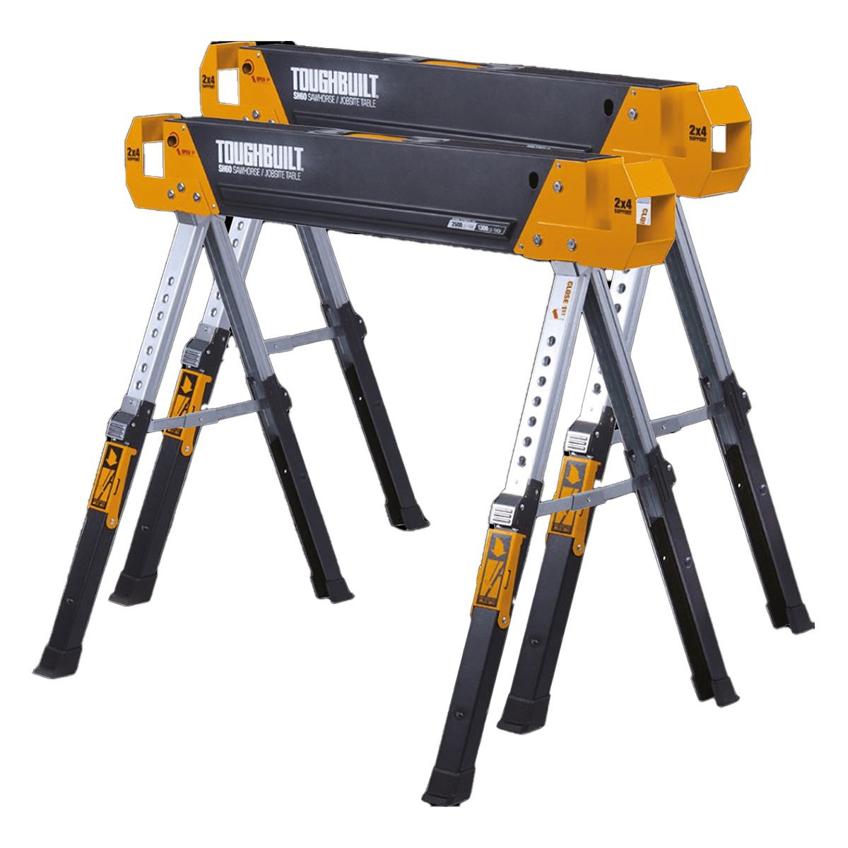 Toughbuilt 2-Pack SH60 Sawhorses / Jobsite Tables Main Image