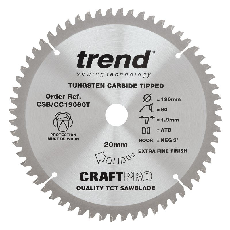 Trend CSB/CC19060T CRAFT BLADE CC 190MM X Main Image