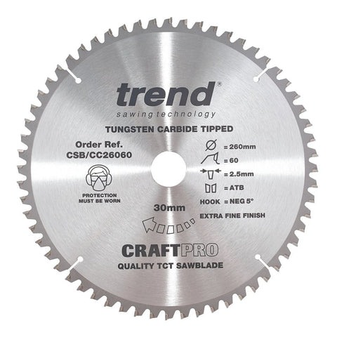 CRAFT BLADE CC 260MM X 60T X 30MM Main Image