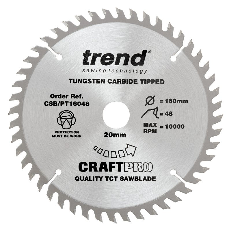 CRAFT BLADE PT TCP 160X48T X 20MM Main Image
