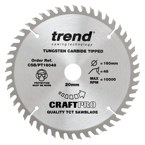 CRAFT BLADE PT TCP 160X48T X 20MM Main Image
