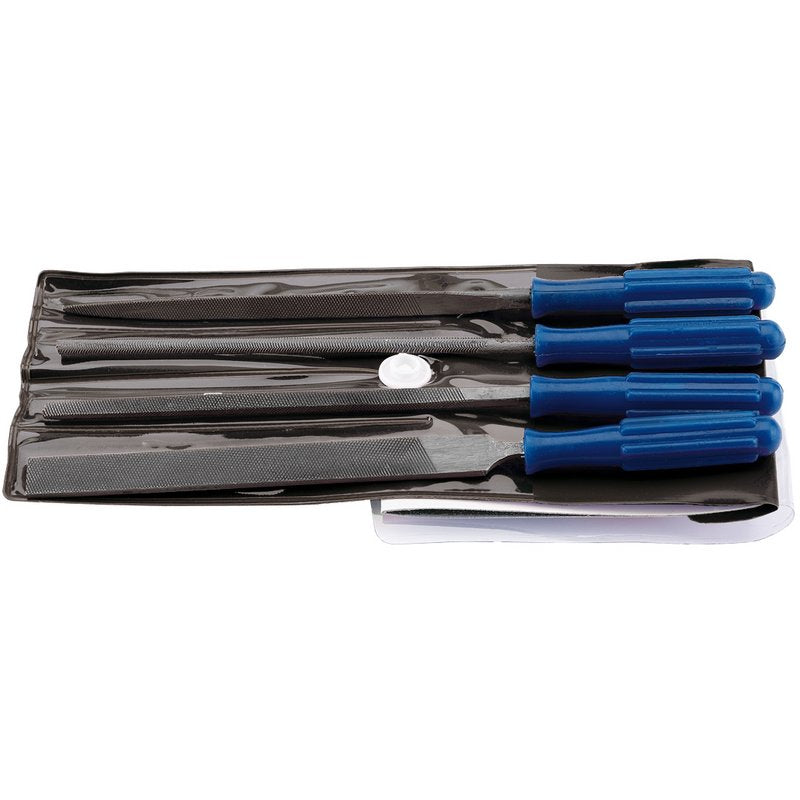 Draper Warding File Set with Handles, 100mm (4 Piece) Main Image