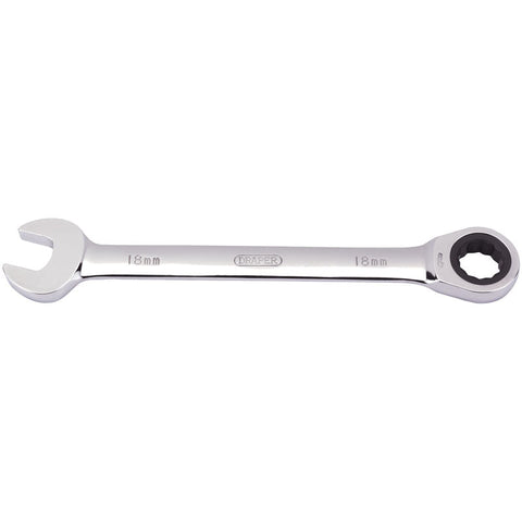 Draper Metric Ratcheting Combination Spanner, 18mm Main Image