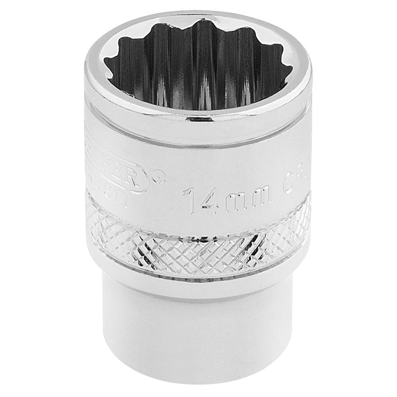 Draper HI-TORQ 12 Point Socket, 3/8  Sq. Dr., 14mm Main Image