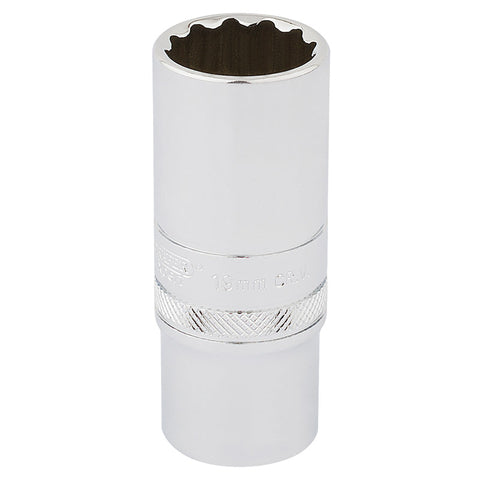 Draper HI-TORQ 12 Point Deep Socket, 3/8  Sq. Dr., 19mm Main Image