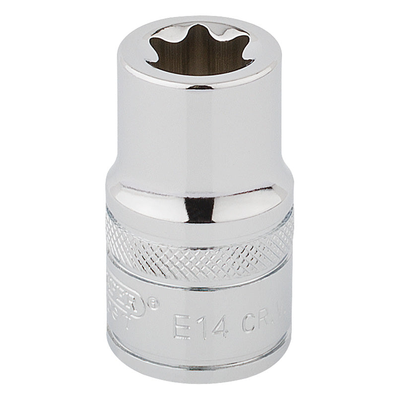 Draper Draper TX-STAR Socket, 1/2  Sq. Dr., E14 Main Image