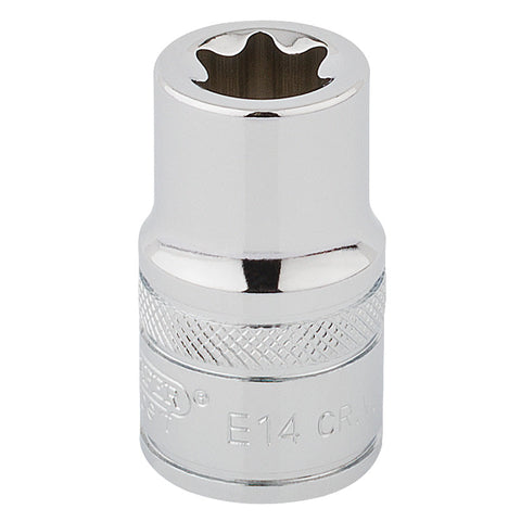 Draper Draper TX-STAR Socket, 1/2  Sq. Dr., E14 Main Image