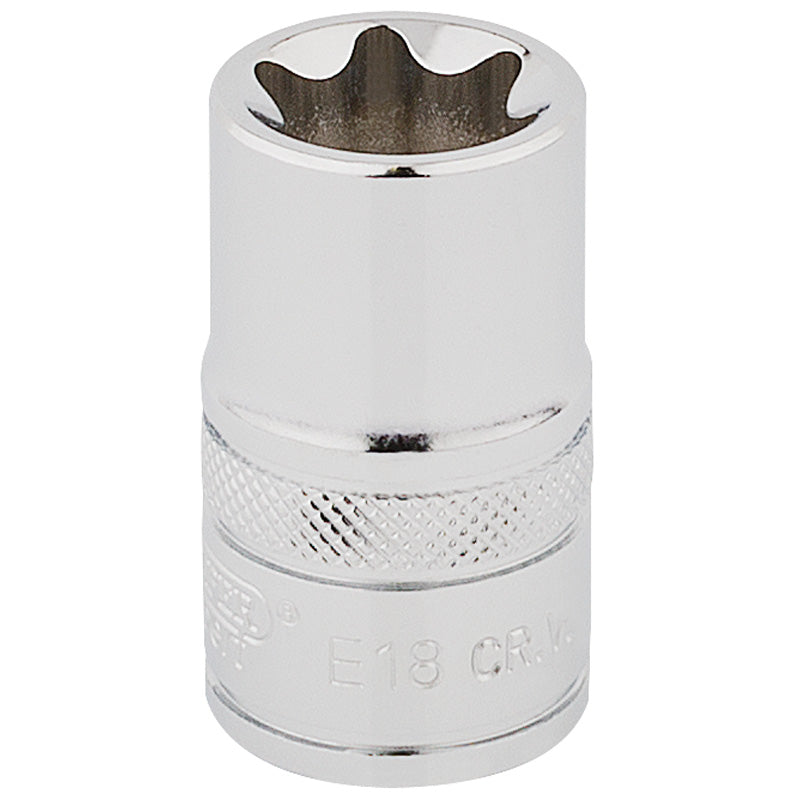 Draper Draper TX-STAR Socket, 1/2  Sq. Dr., E18 Main Image