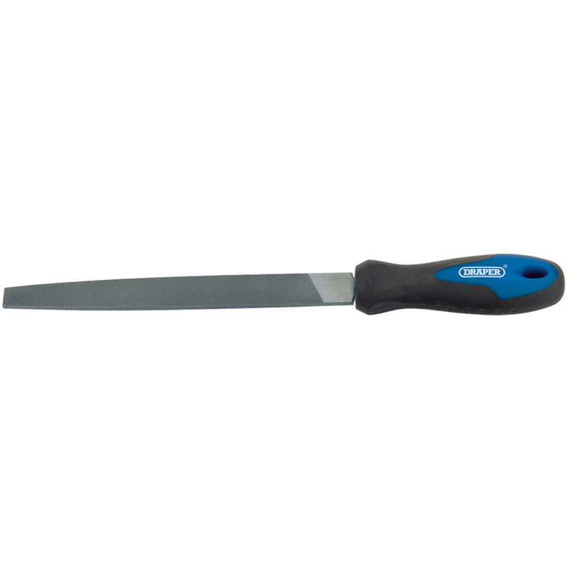 Draper Soft Grip Engineer's Flat File and Handle, 200mm Main Image