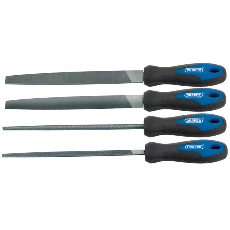 Draper Soft Grip Engineer's File Set, 200mm (4 Piece) Main Image