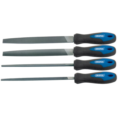 Draper Soft Grip Engineer's File Set, 200mm (4 Piece) Main Image