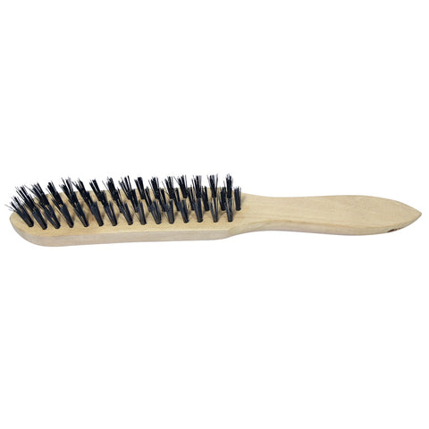 Wooden Handle Wire Brush Steel 5055893329467 Main Image