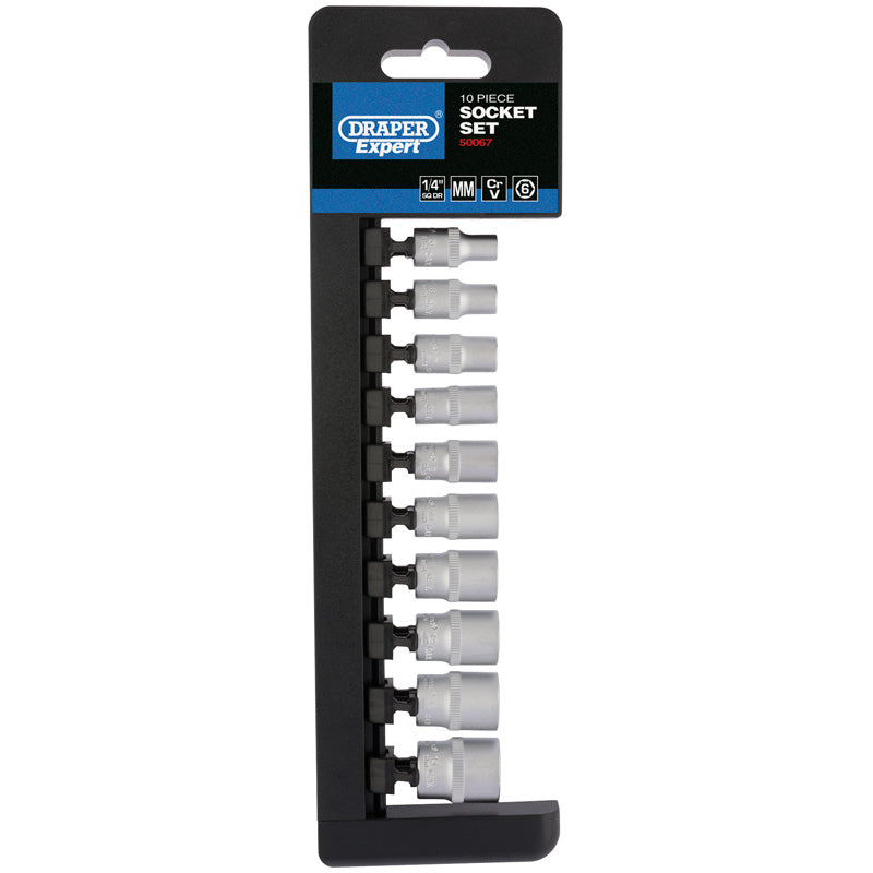 Draper Metric Socket Set, 1/4  Sq. Dr. (10 Piece) Main Image