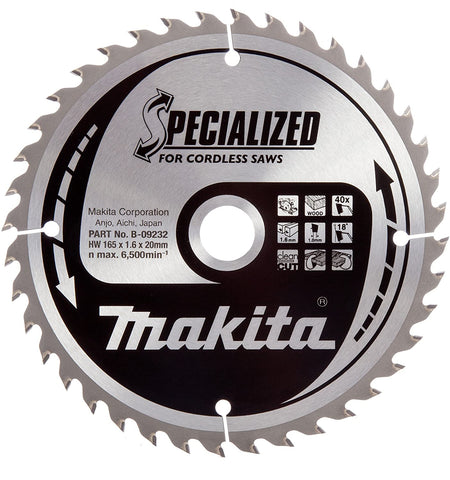 Makita SPECIALIZED CORDLESS SAWS BLADE B-09232 Main Image