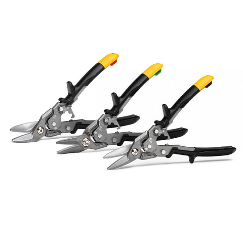 Toughbuilt 3pc Aviation Tin Snip Set (Left, Right & Straight Cut) TB-H4S3-60 Main Image
