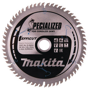 Makita EFFICUT BLADE 165mm x 20mm x60T B-69858 Main Image