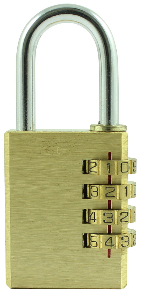 Brass Combi Padlock Main Image