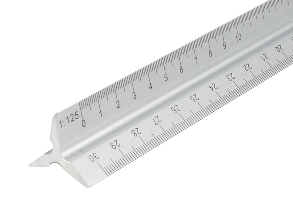 Faithfull Aluminium Triangle Scale Rule 300mm- Main Image