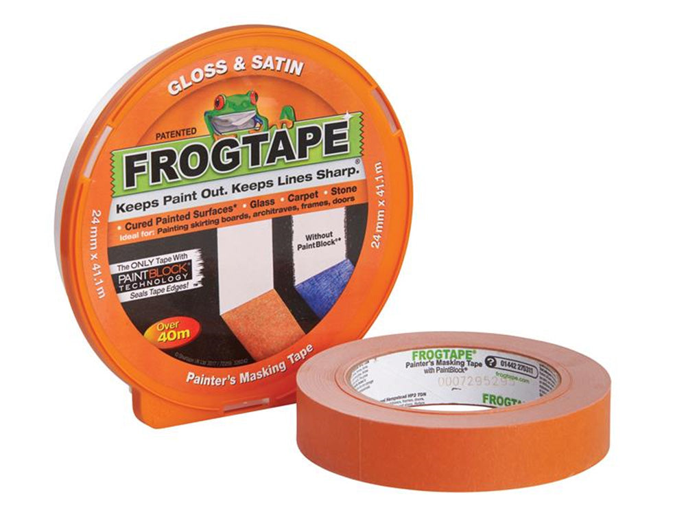 Shurtape FrogTape Gloss & Satin 24mm x 41.1m-104200 Main Image