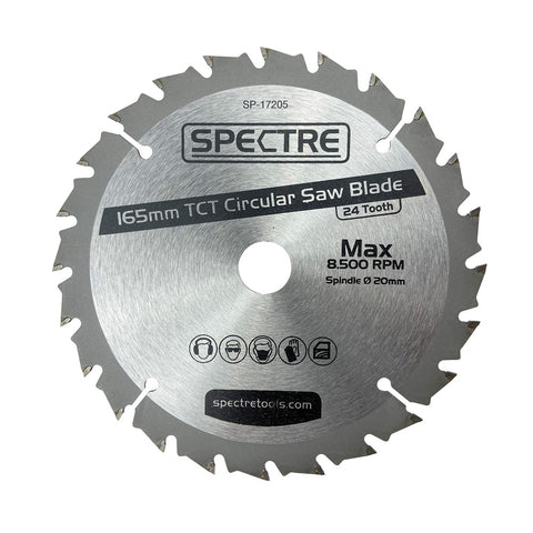 Spectre 165mm 24-tooth TCT Circular Saw Blade Main Image