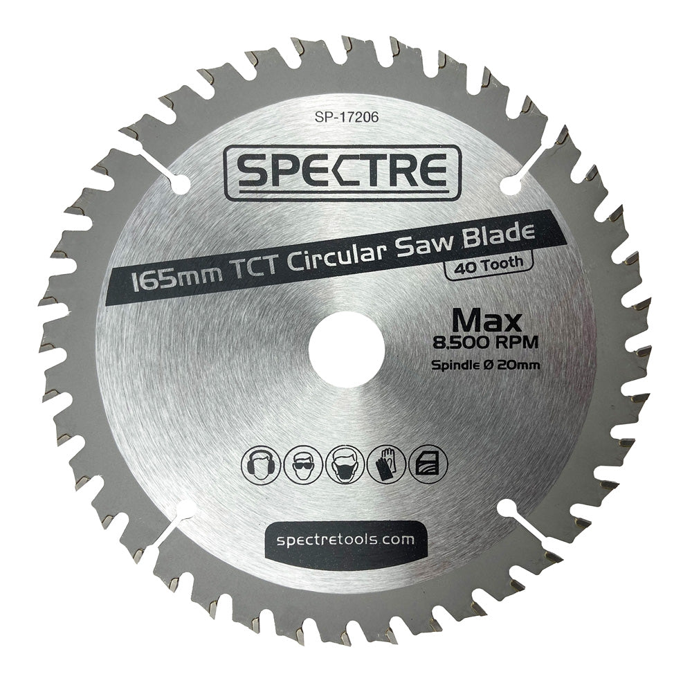 Spectre 165mm 40-tooth TCT Circular Saw Blade Main Image