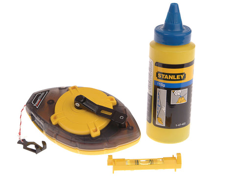 STANLEY Power Winder Chalk Line 30m, Chalk & Level-0-47-465 Main Image