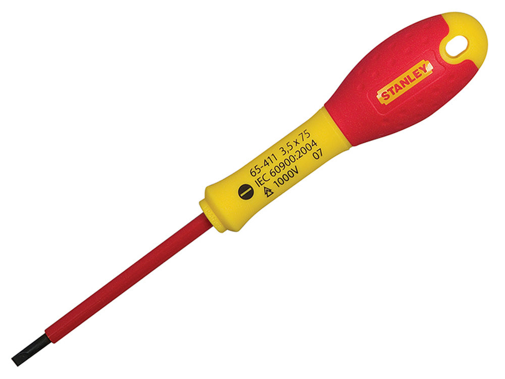 STANLEY FatMax VDE Insulated Screwdriver Parallel Tip 4.0 x 100mm-0-65-412 Main Image