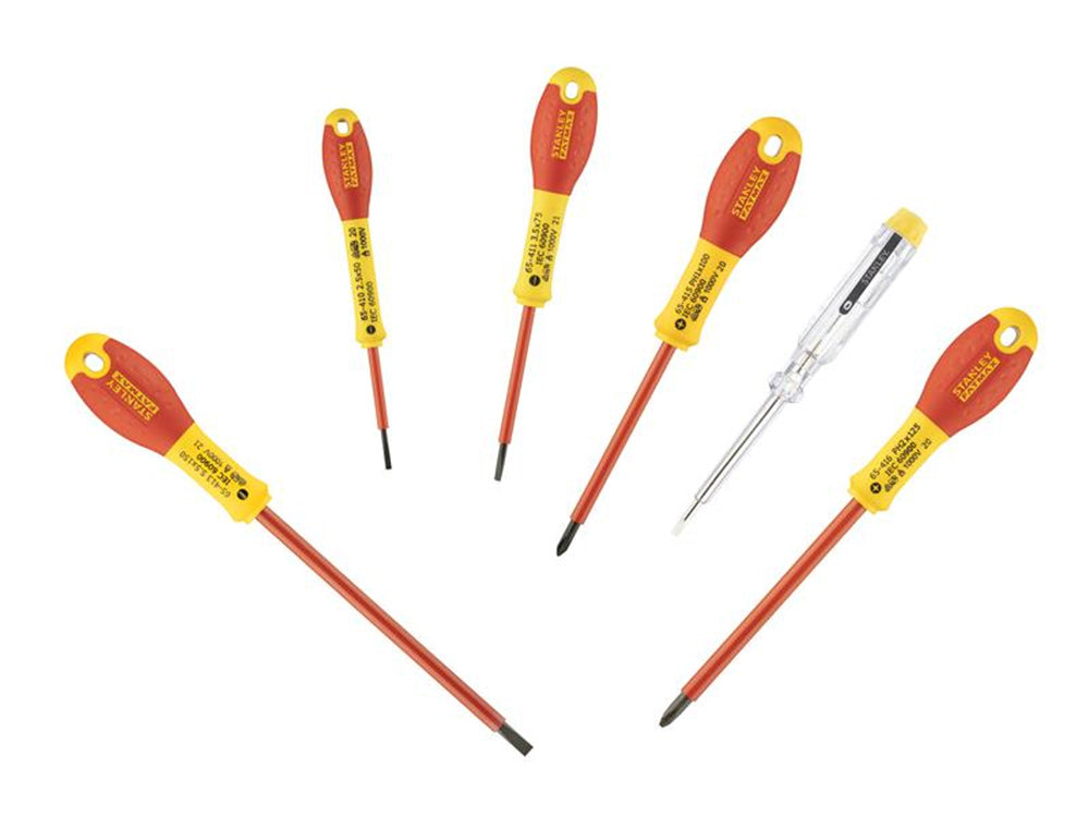 STANLEY FatMax VDE Insulated Screwdriver Set, 6 Piece-0-65-441 Main Image