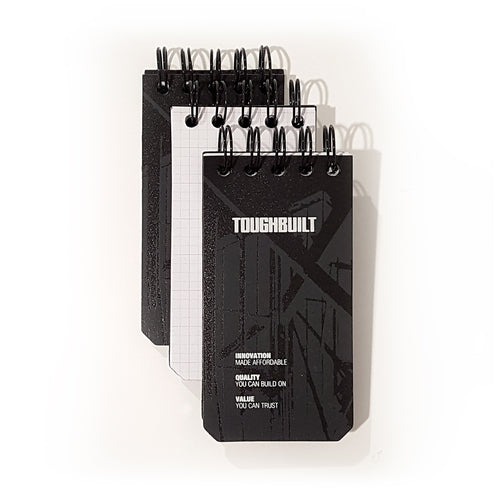 Toughbuilt 3 Pack Grid Notebooks (X-Small) TB-56-XS-3 Main Image