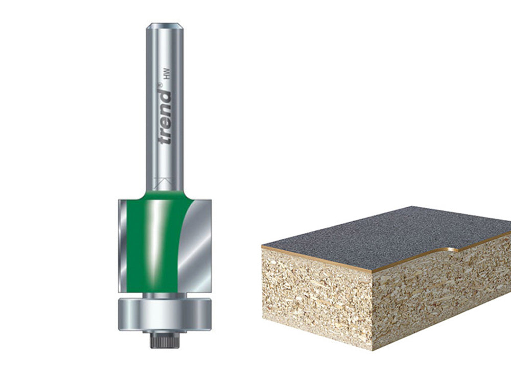 Trend C115 x 1/4 TCT 90Ã§ Bearing Guided Trimmer Cutter 9.5 x 12.7mm-C115X1/4TC Main Image