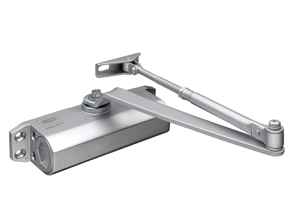 UNION Fixed Size 3 Rack & Pinion Door Closer Silver-J-CE3F-SIL Main Image