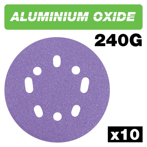 TREND AB/125/240A RANDOM ORBITAL SAND DISC 125 X 240G 10PC Main Image