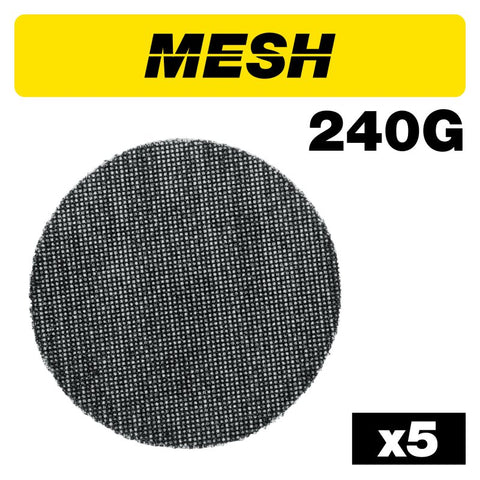 TREND AB/125/240M MESH RANDOM ORBITAL SAND DISC 125MM 5PC Main Image