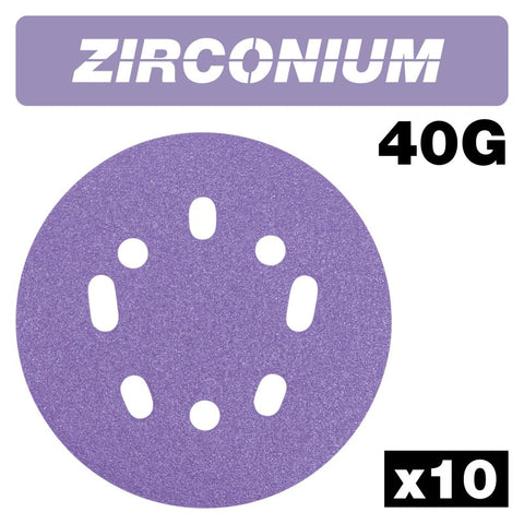 TREND AB/125/40Z RANDOM ORBITAL SAND DISC 125 X 40G 10PC Main Image