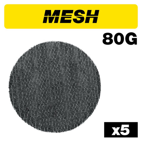 TREND AB/125/80M MESH RANDOM ORBITAL SAND DISC 125MM 5PC Main Image