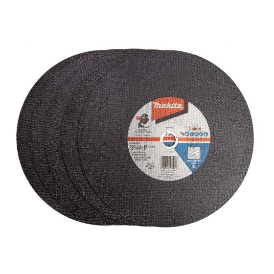 Makita B-64696-5 Metal Flat Cut-Off Wheel Discs x5 Pcs 355mm / 14  Main Image