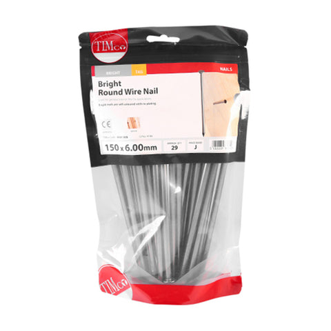 Round Wire Nails - Bright Main Image