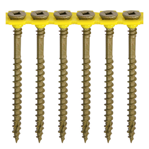 Collated C2 Decking Screws - SQ - Countersunk - Exterior - Green Main Image