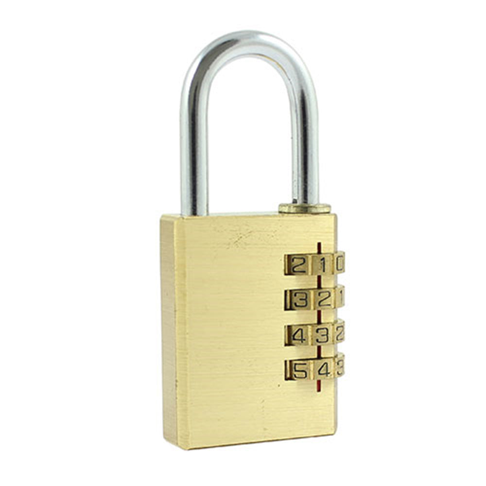 Brass Combi Padlock Main Image