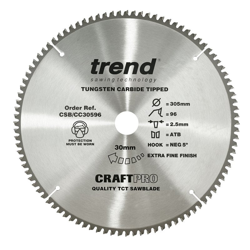 TREND CSB/CC30596 CRAFT BLADE CC 305MM X 96T X 30MMX2.5MM Main Image