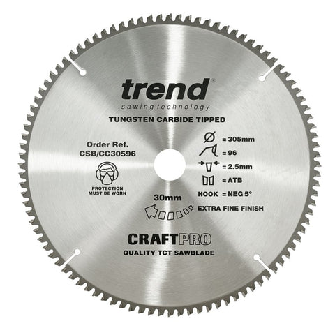 TREND CSB/CC30596 CRAFT BLADE CC 305MM X 96T X 30MMX2.5MM Main Image