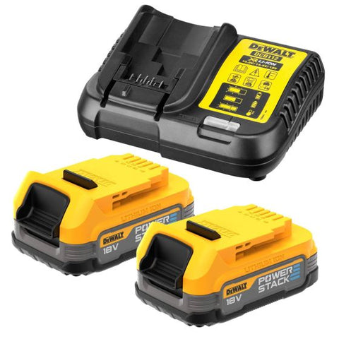 DeWalt DCB1102E2-GB 2x 18v XR DCBP034 Batteries & 1x DCB112 Charger Powerstack Starter Kit Main Image