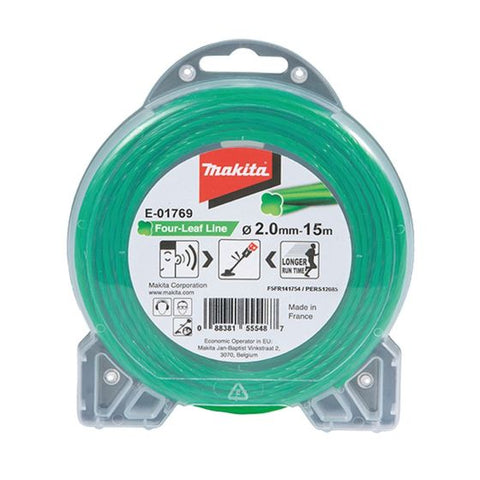Makita E-01769 Four Leaf Nylon Cord 2.0mm x 15m Main Image