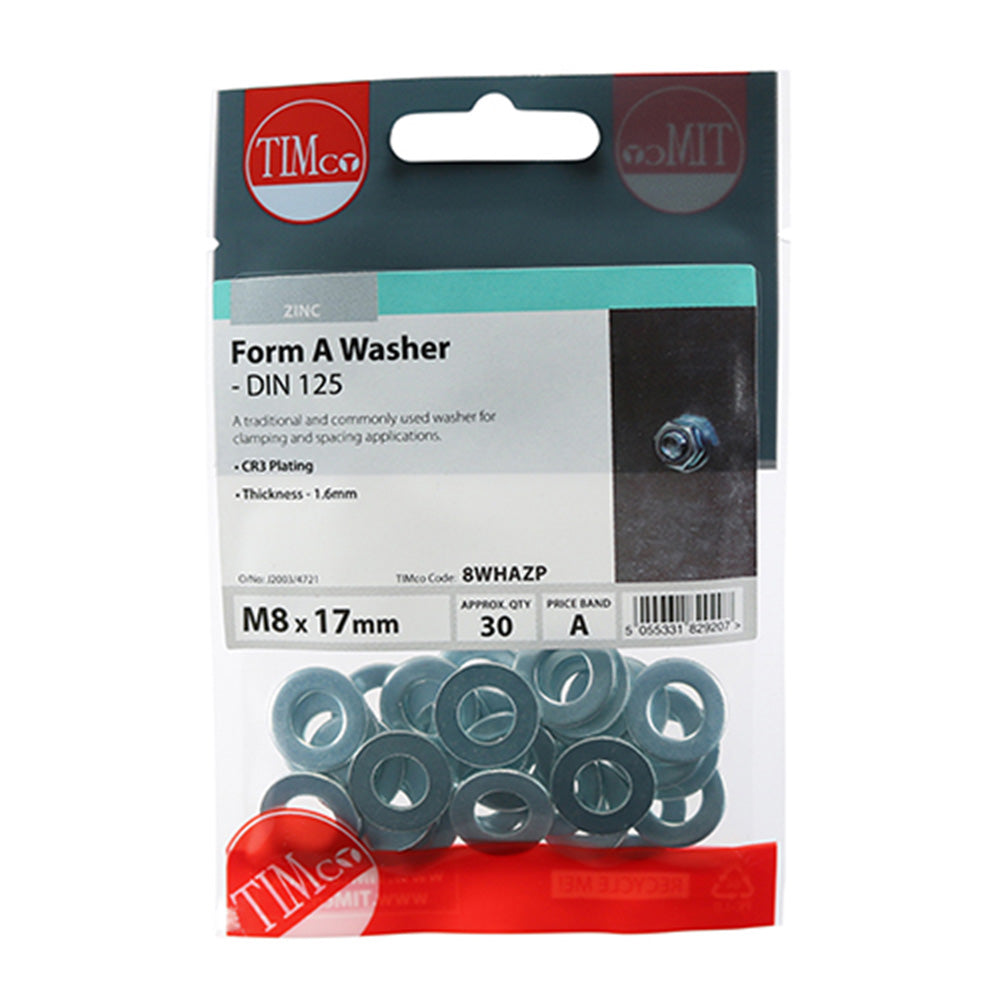 Form A Washer (DIN 125-A) - Zinc Main Image