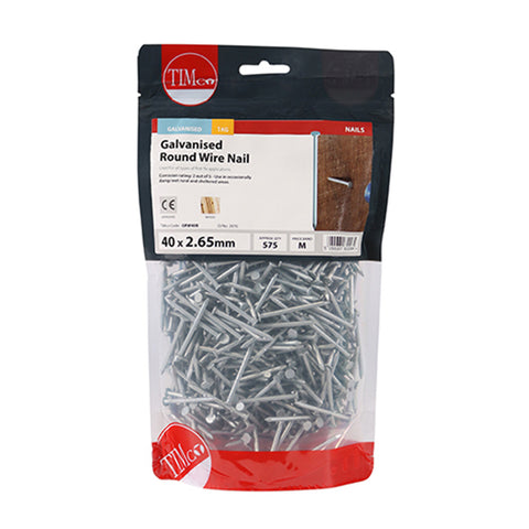 Round Wire Nails - Galvanised Main Image