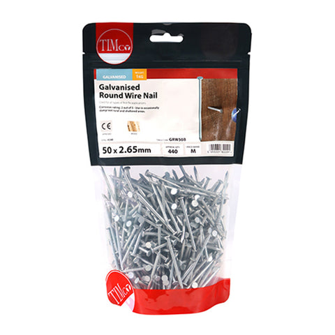 Round Wire Nails - Galvanised Main Image