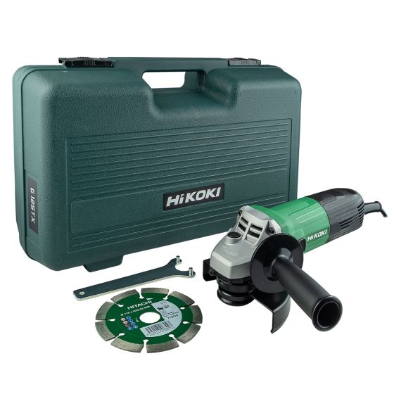 HiKOKI (Hitachi) G 12STX 4.5  / 115mm Angle Grinder with Diamond Blade Main Image