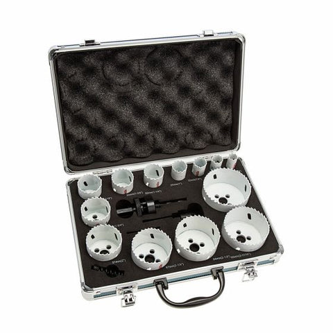 Makita D-47307 Universal Holesaw Kit ALU CAS x16 Pcs In Carry Case Main Image